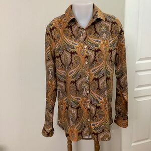 Like New LANDSEND Sz L 14T Lands’End No Iron Supima Cotton Shirt 14T